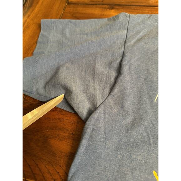 Vintage Screen Stars USA Made Large Fishing Wife T Shirt *Runs SmallSee Measure* - Picture 5 of 8